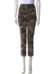 Veronica Beard Camouflage Print Straight Leg Pants