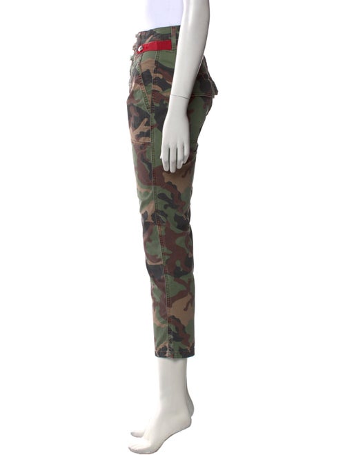 Veronica Beard Camouflage Print Straight Leg Pants