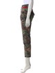 Veronica Beard Camouflage Print Straight Leg Pants
