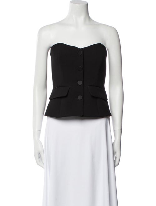 Veronica Beard Strapless Crop Top