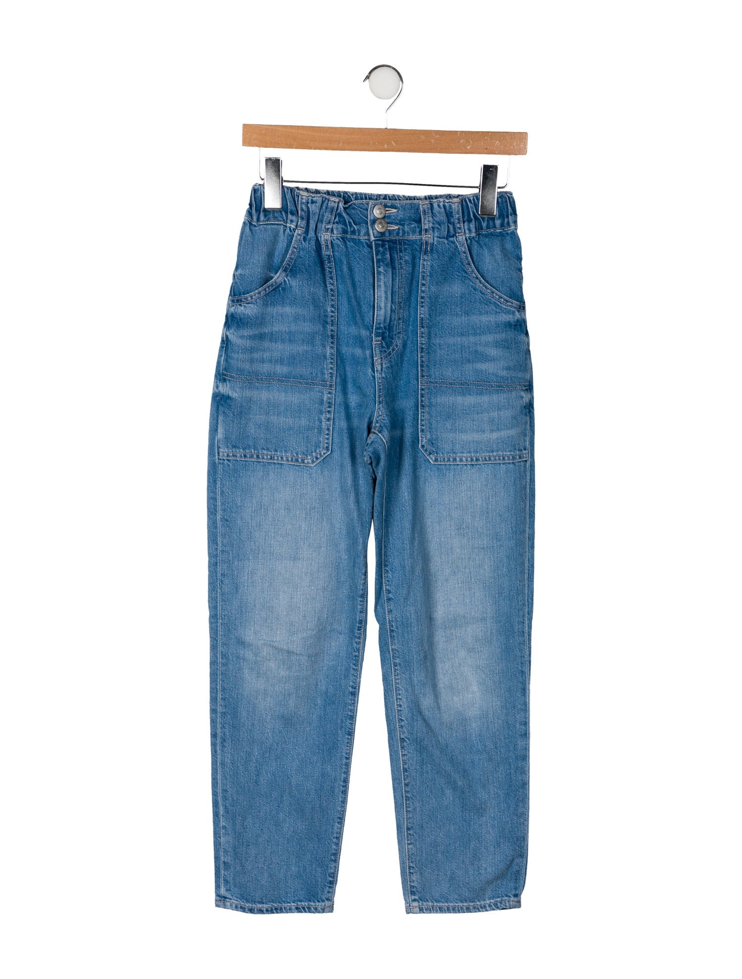 Veronica Beard High-Rise Straight Leg Jeans