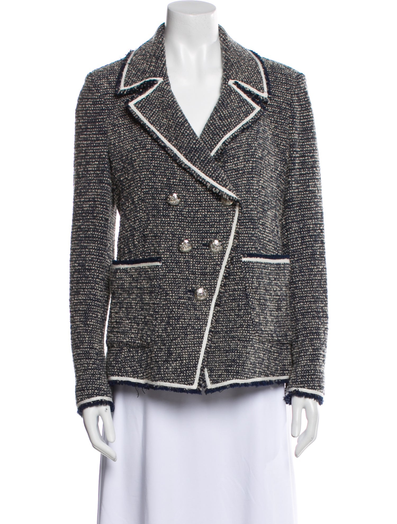 Veronica Beard Tweed Pattern Blazer