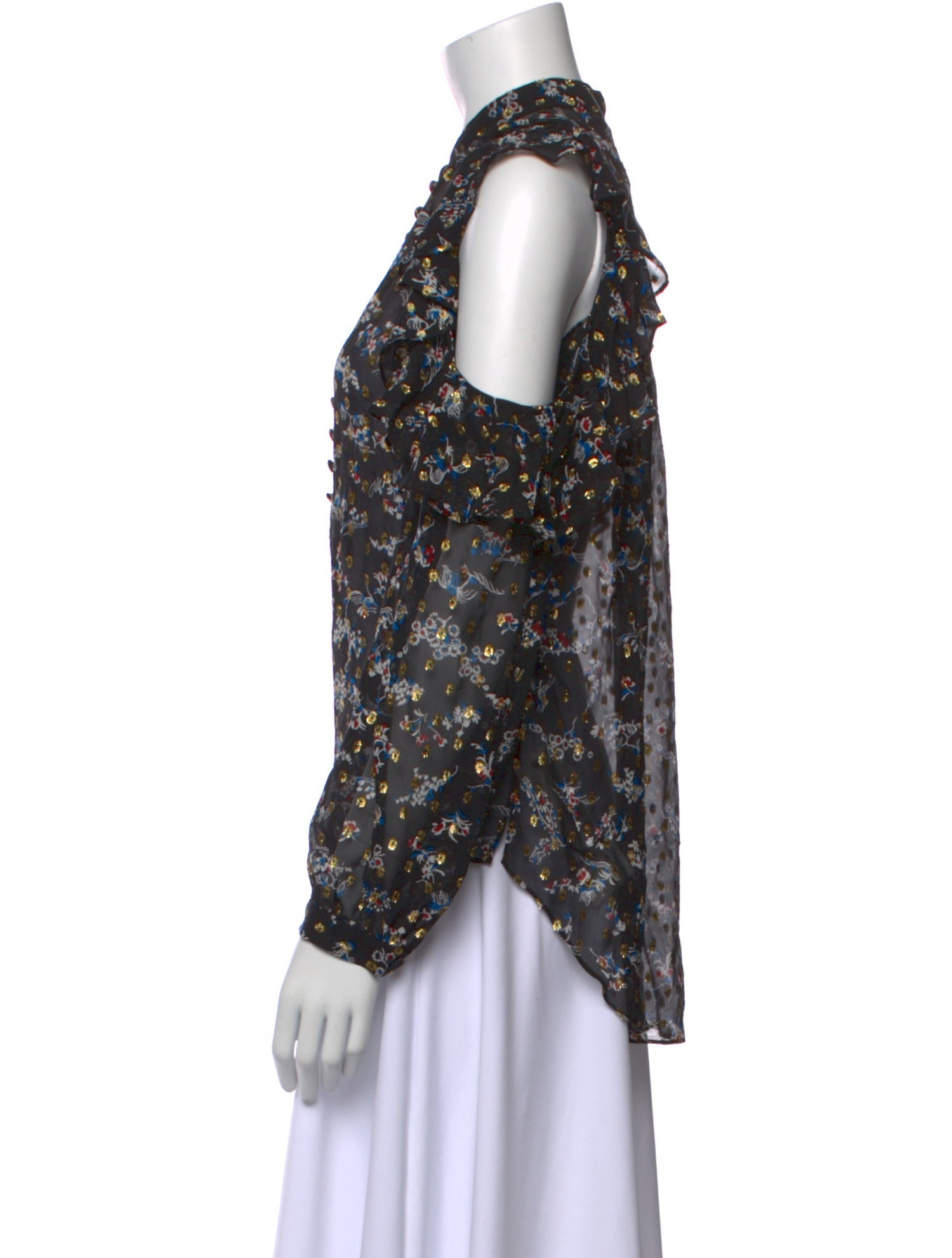 Veronica Beard Silk Floral Print Blouse w/ Tags