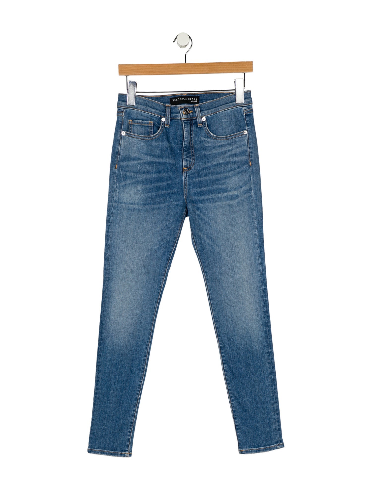 Veronica Beard Mid-Rise Skinny Leg Jeans