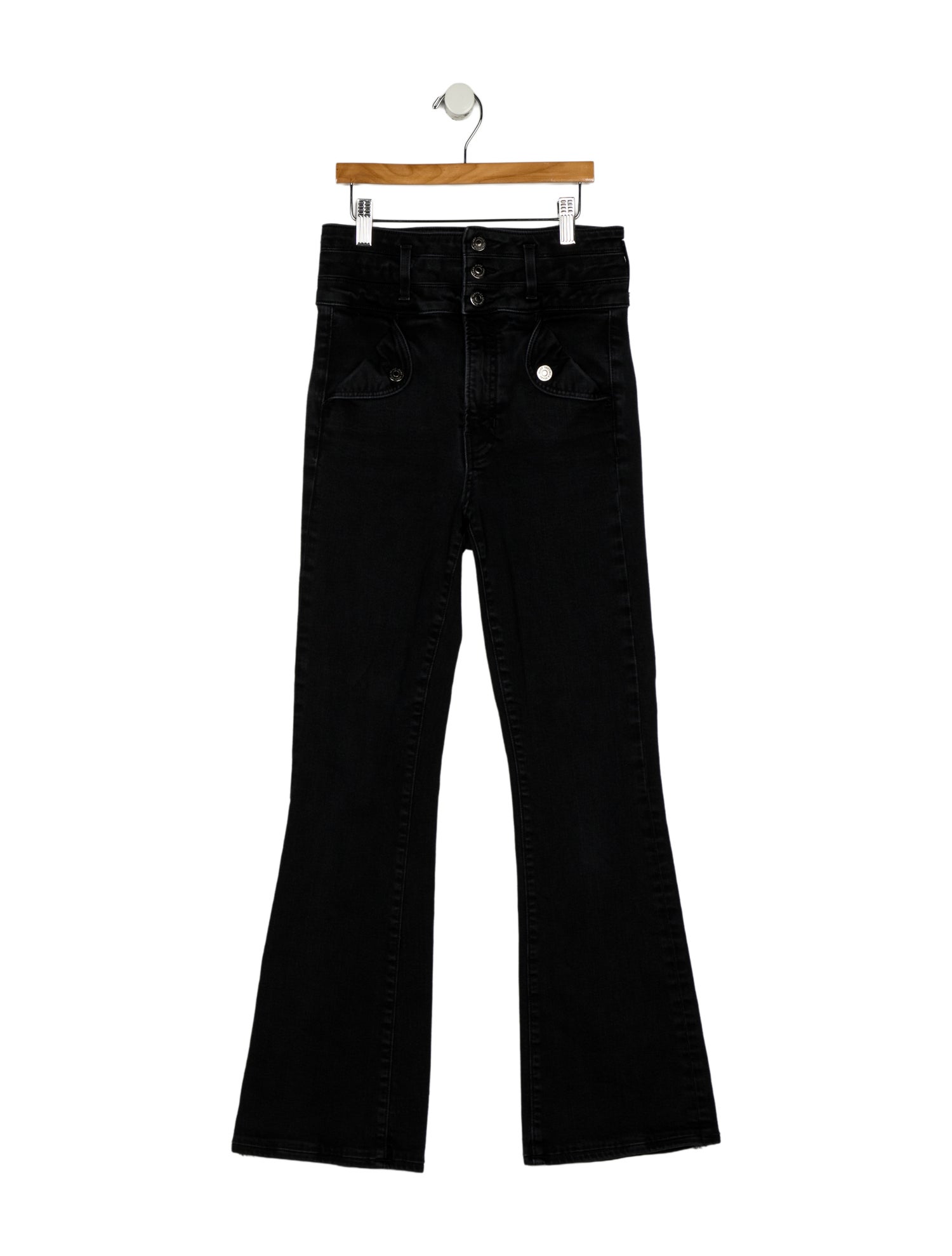 Veronica Beard Mid-Rise Straight Leg Jeans