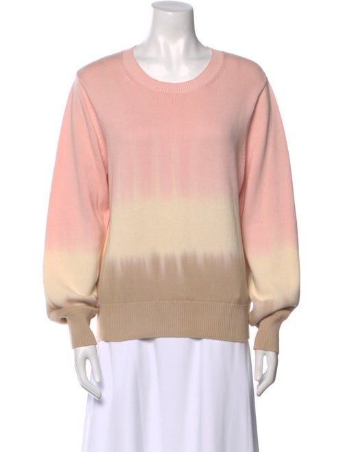 Veronica Beard Tie-Dye Print Crew Neck Sweater