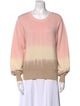 Veronica Beard Tie-Dye Print Crew Neck Sweater