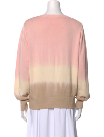 Veronica Beard Tie-Dye Print Crew Neck Sweater