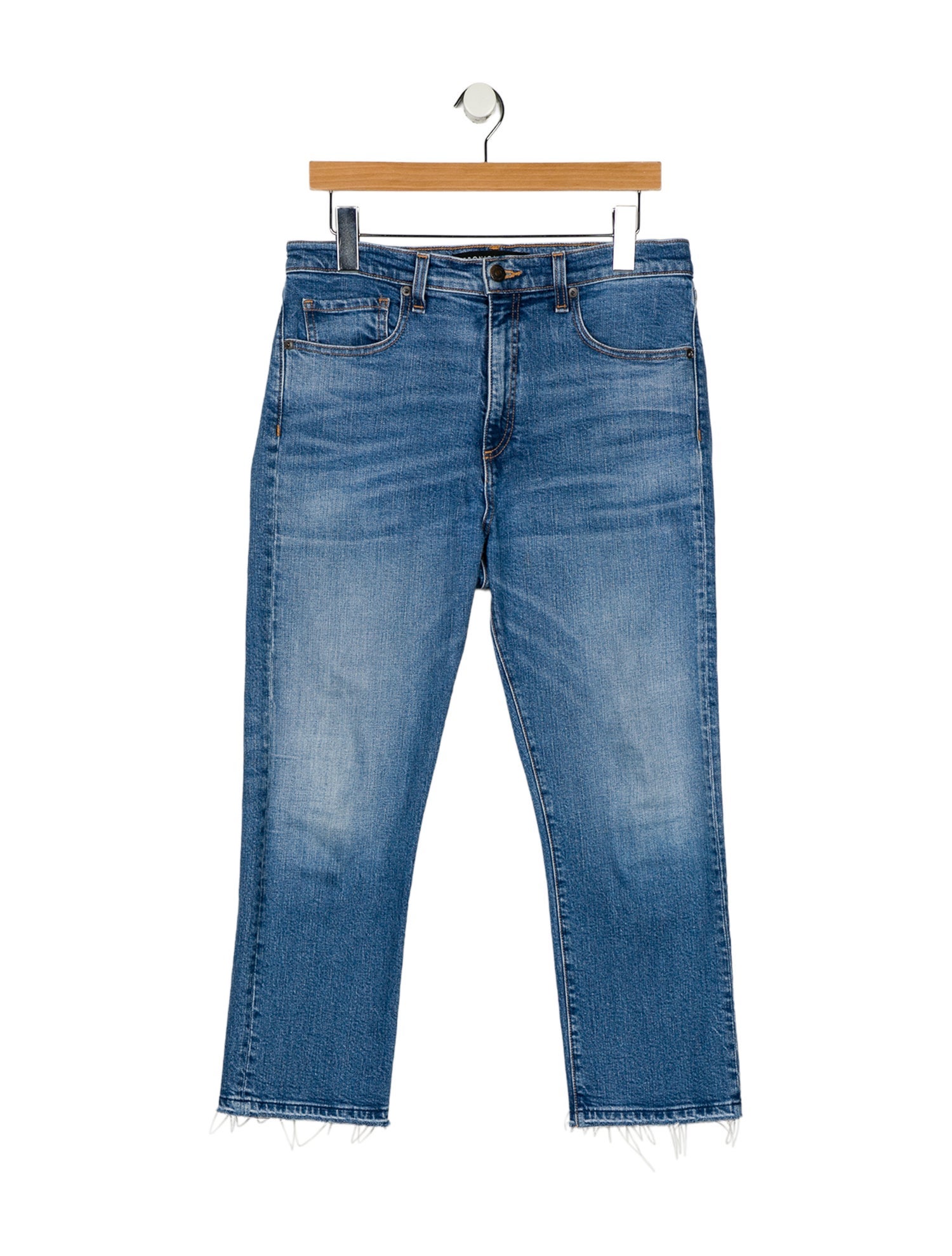 Veronica Beard High-Rise Straight Leg Jeans