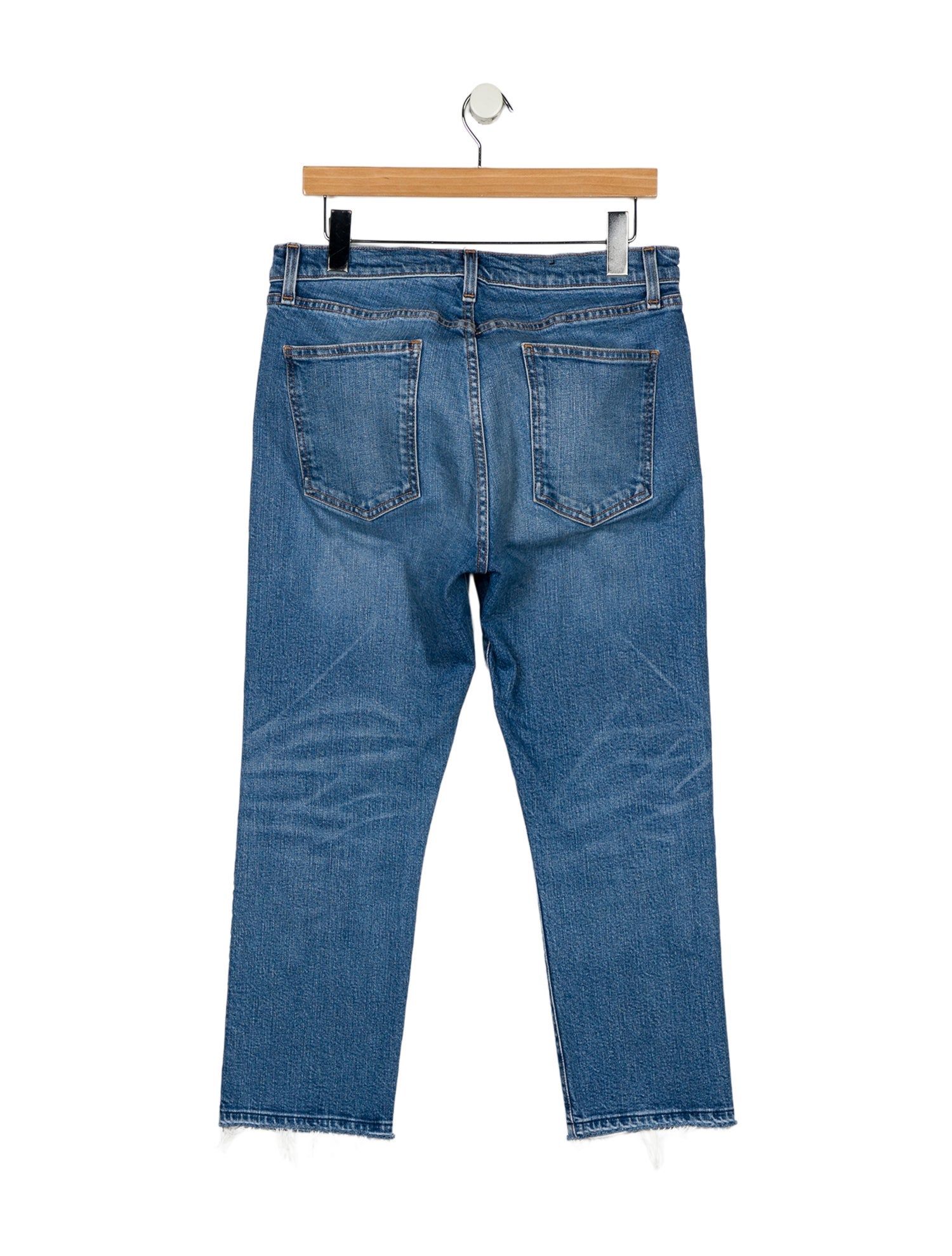 Veronica Beard High-Rise Straight Leg Jeans