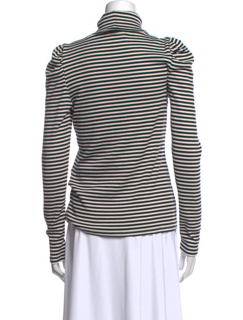 Veronica Beard Striped Turtleneck Top