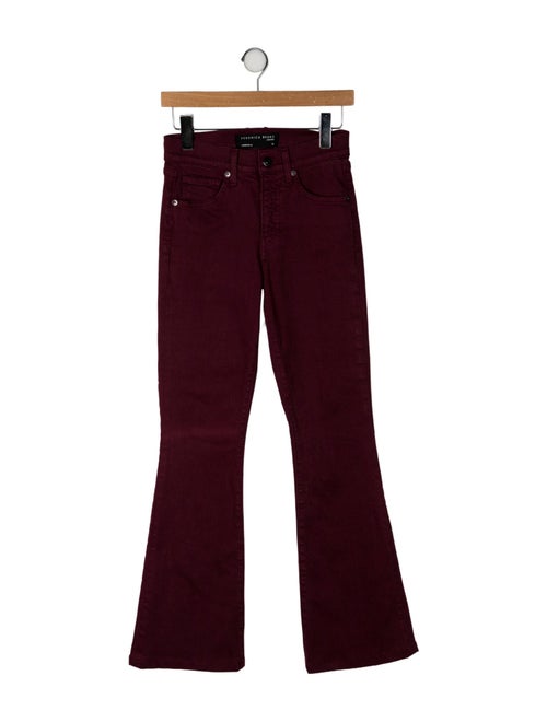 Veronica Beard Mid-Rise Wide Leg Jeans