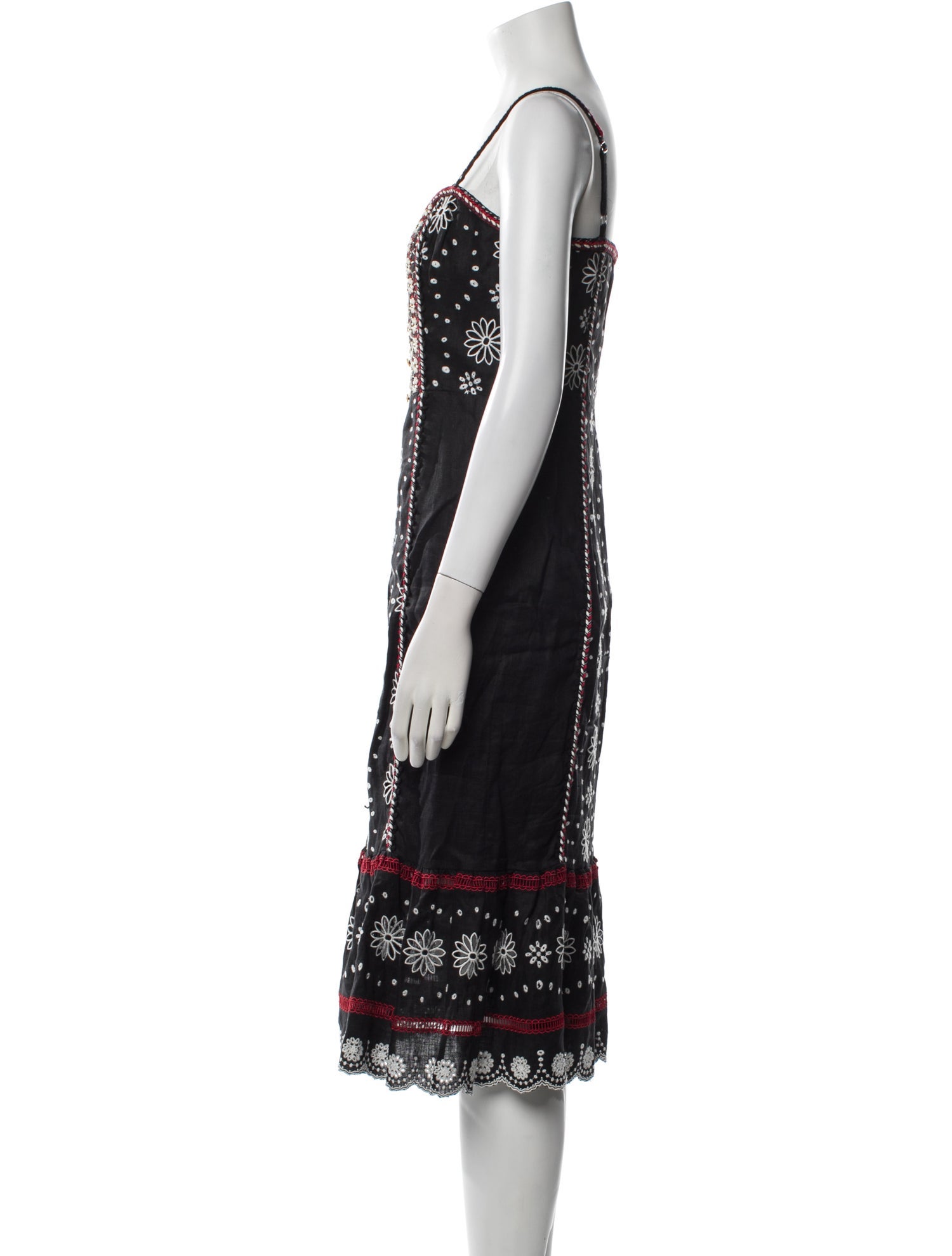 Veronica Beard Linen Midi Length Dress