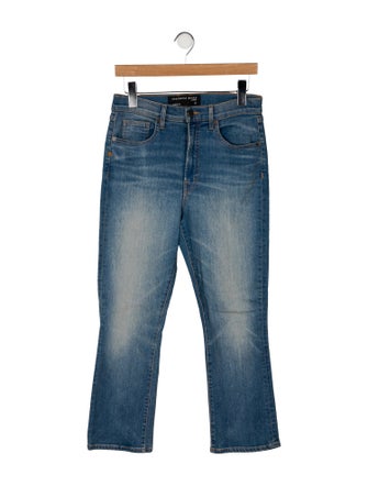 Veronica Beard High-Rise Straight Leg Jeans