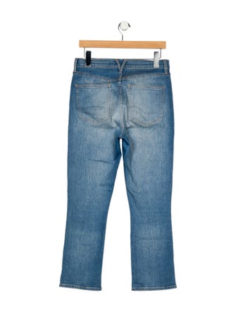 Veronica Beard High-Rise Straight Leg Jeans