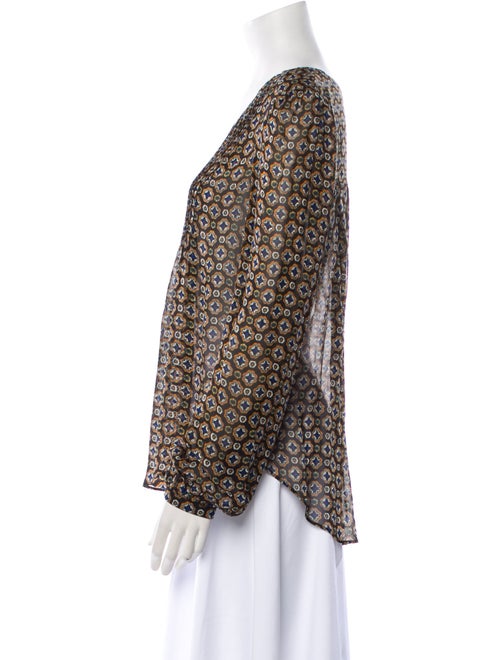 Veronica Beard Silk Printed Blouse