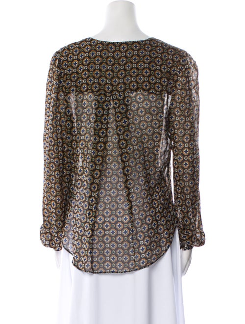 Veronica Beard Silk Printed Blouse