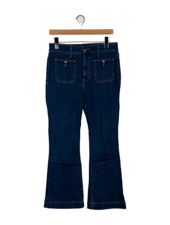 Veronica Beard High-Rise Wide Leg Jeans