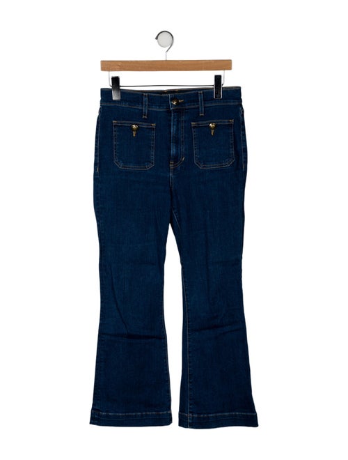 Veronica Beard High-Rise Wide Leg Jeans