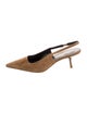 Veronica Beard Ponyhair Slingback Pumps