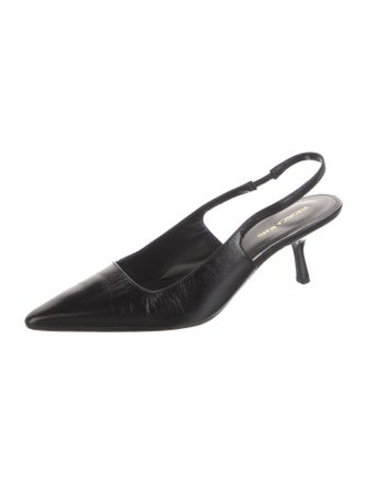 Veronica Beard Leather Slingback Pumps