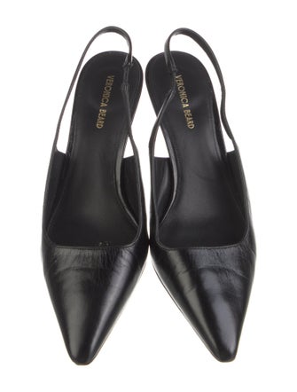 Veronica Beard Leather Slingback Pumps