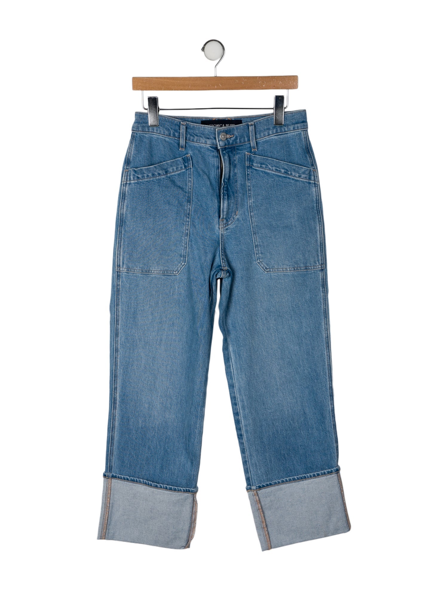 Veronica Beard High-Rise Wide Leg Jeans