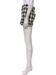 Veronica Beard Plaid Print Mini Shorts