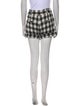 Veronica Beard Plaid Print Mini Shorts