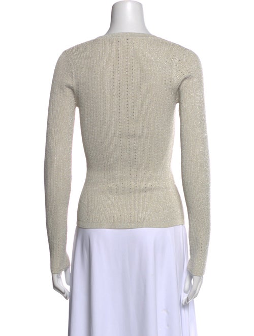 Veronica Beard V-Neck Long Sleeve Top