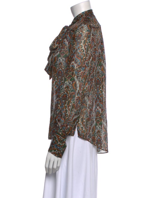 Veronica Beard Silk Printed Polo