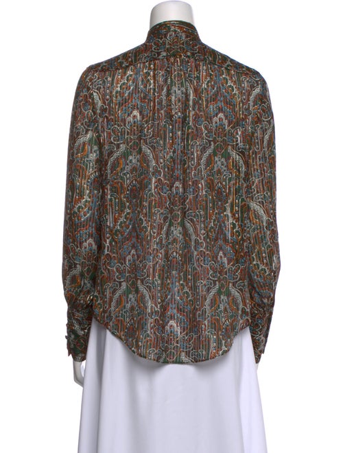 Veronica Beard Silk Printed Polo