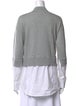 Veronica Beard Merino Wool Mock Neck Sweatshirt