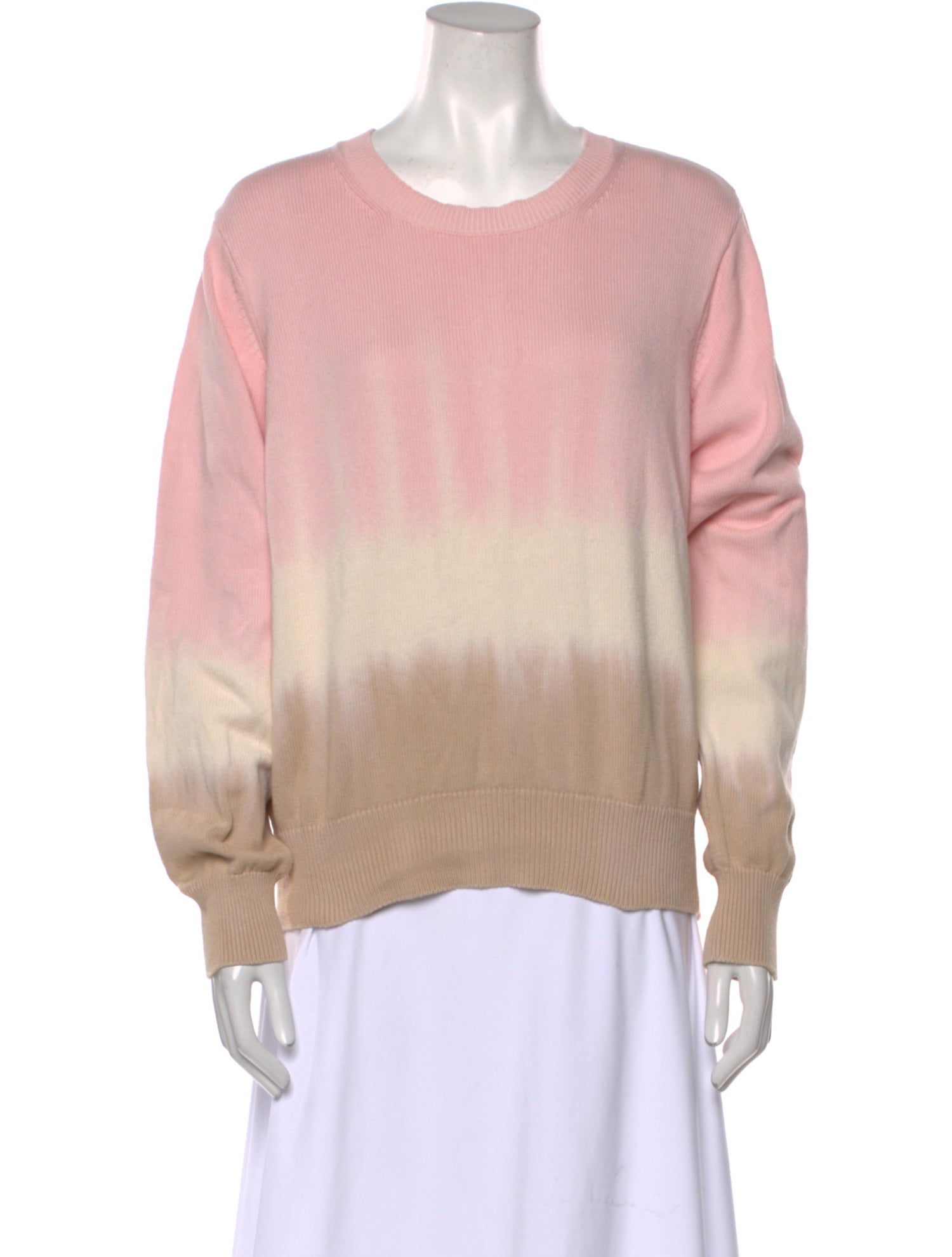 Veronica Beard Tie-Dye Print Crew Neck Sweater