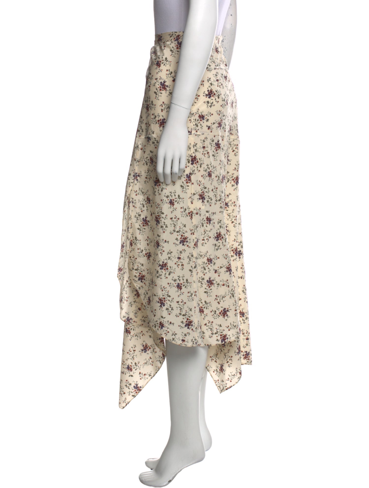 Veronica Beard Silk Midi Length Skirt