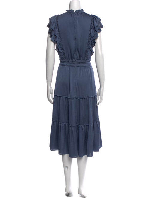 Veronica Beard Mock Neck Midi Length Dress