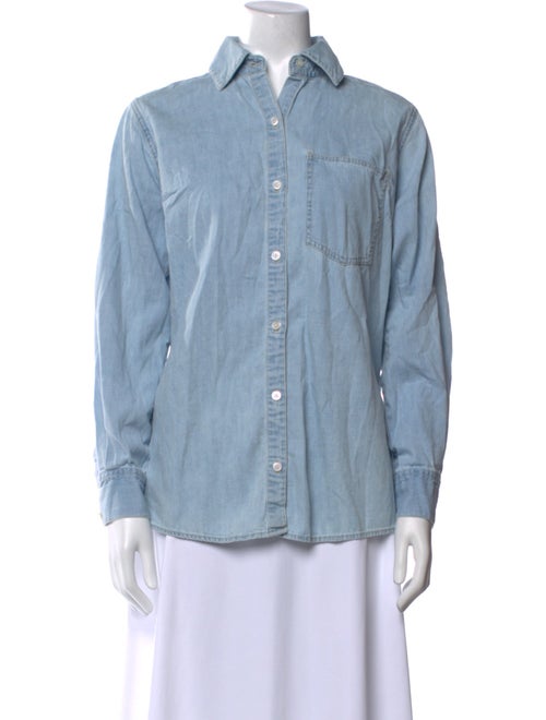 Veronica Beard Long Sleeve Button-Up Top