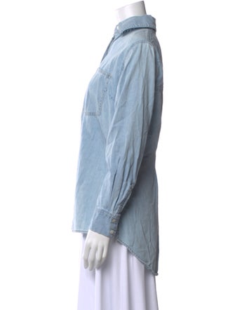 Veronica Beard Long Sleeve Button-Up Top