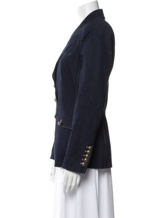 Veronica Beard Plaid Print Denim Jacket