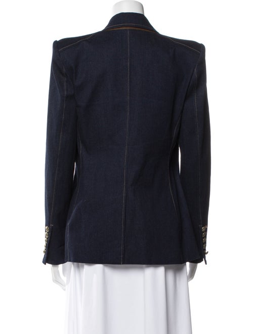 Veronica Beard Plaid Print Denim Jacket