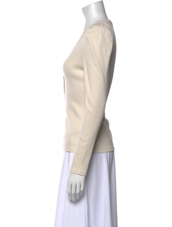 Veronica Beard V-Neck Long Sleeve Top