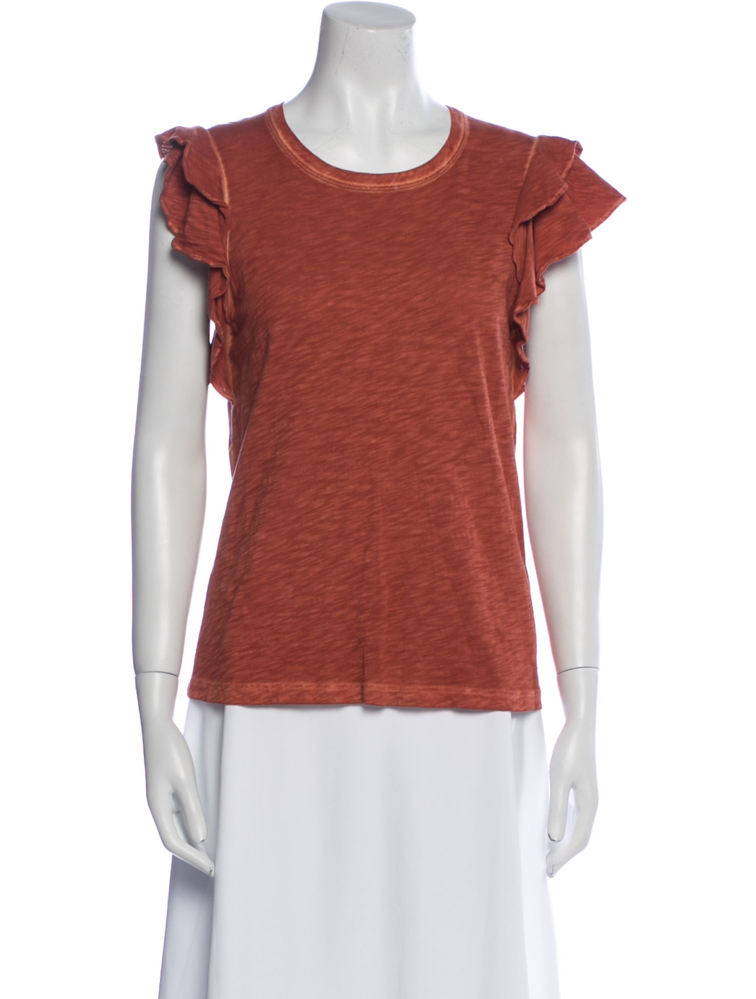 Veronica Beard Scoop Neck Short Sleeve T-Shirt