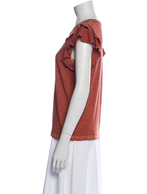 Veronica Beard Scoop Neck Short Sleeve T-Shirt