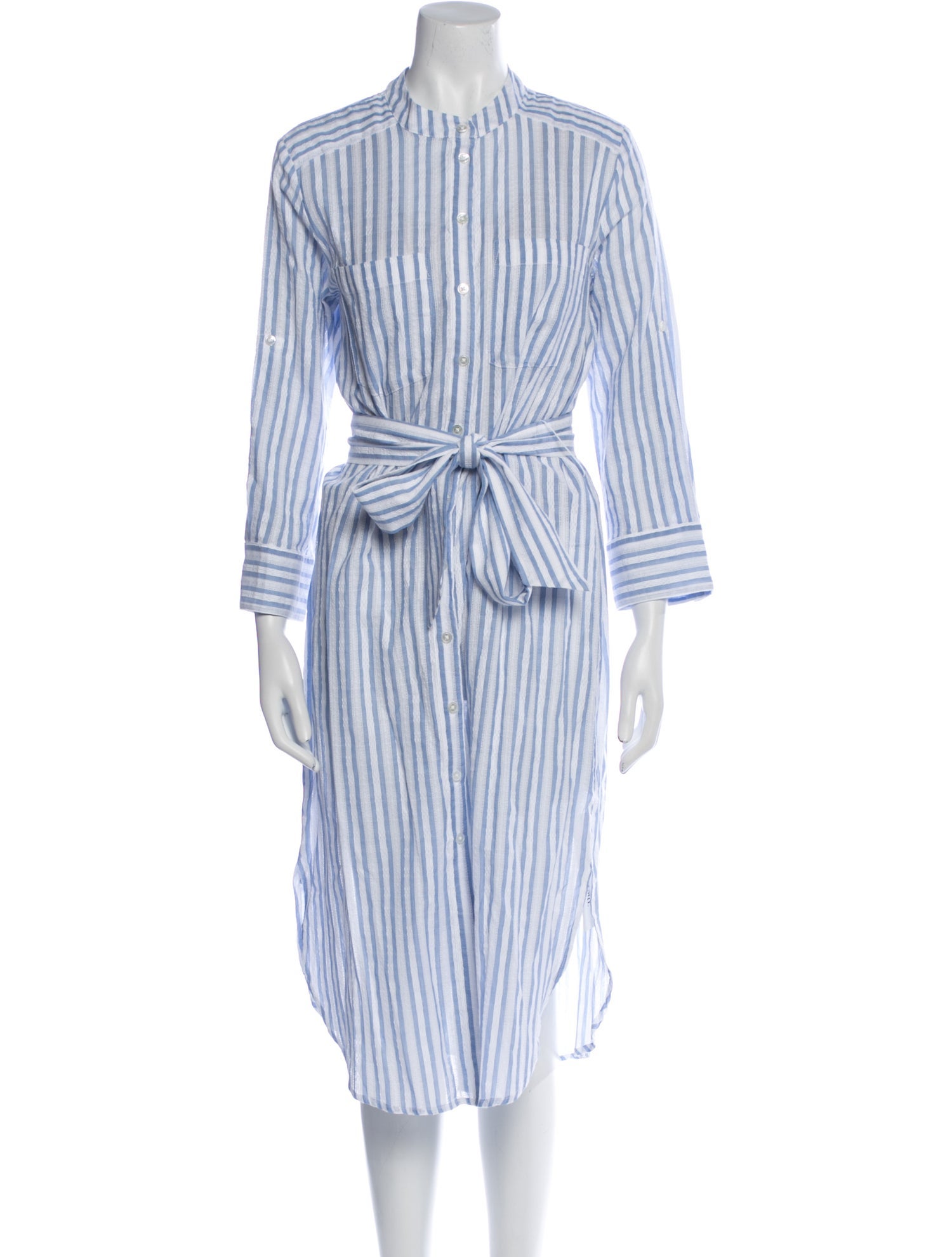Veronica Beard Striped Midi Length Dress