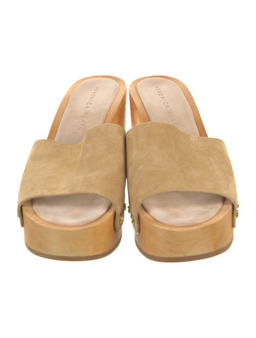 Veronica Beard Suede Studded Accents Slides