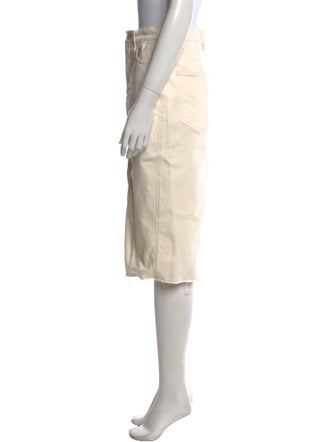 Veronica Beard Raw-Edge Trim Knee-Length Skirt