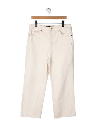 Veronica Beard High-Rise Wide Leg Jeans