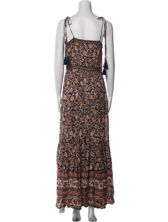 Veronica Beard Floral Print Long Dress