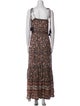 Veronica Beard Floral Print Long Dress
