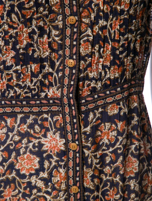 Veronica Beard Floral Print Long Dress